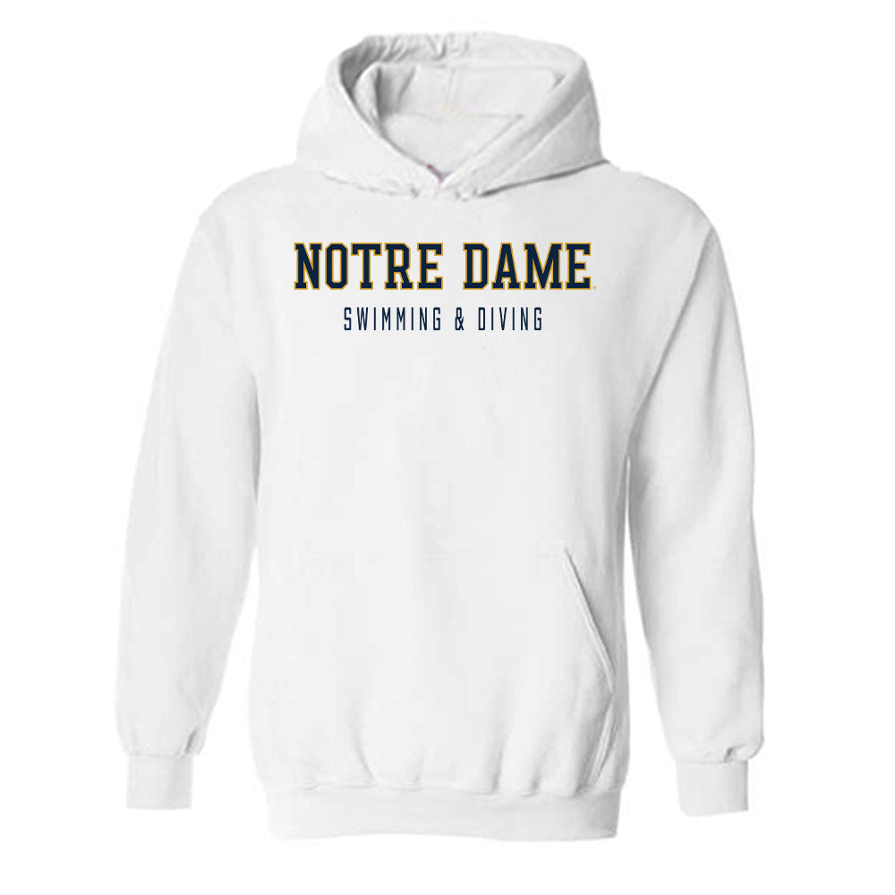 Notre Dame - NCAA Men's Swimming & Diving : James Edge - Classic Shersey Hooded Sweatshirt