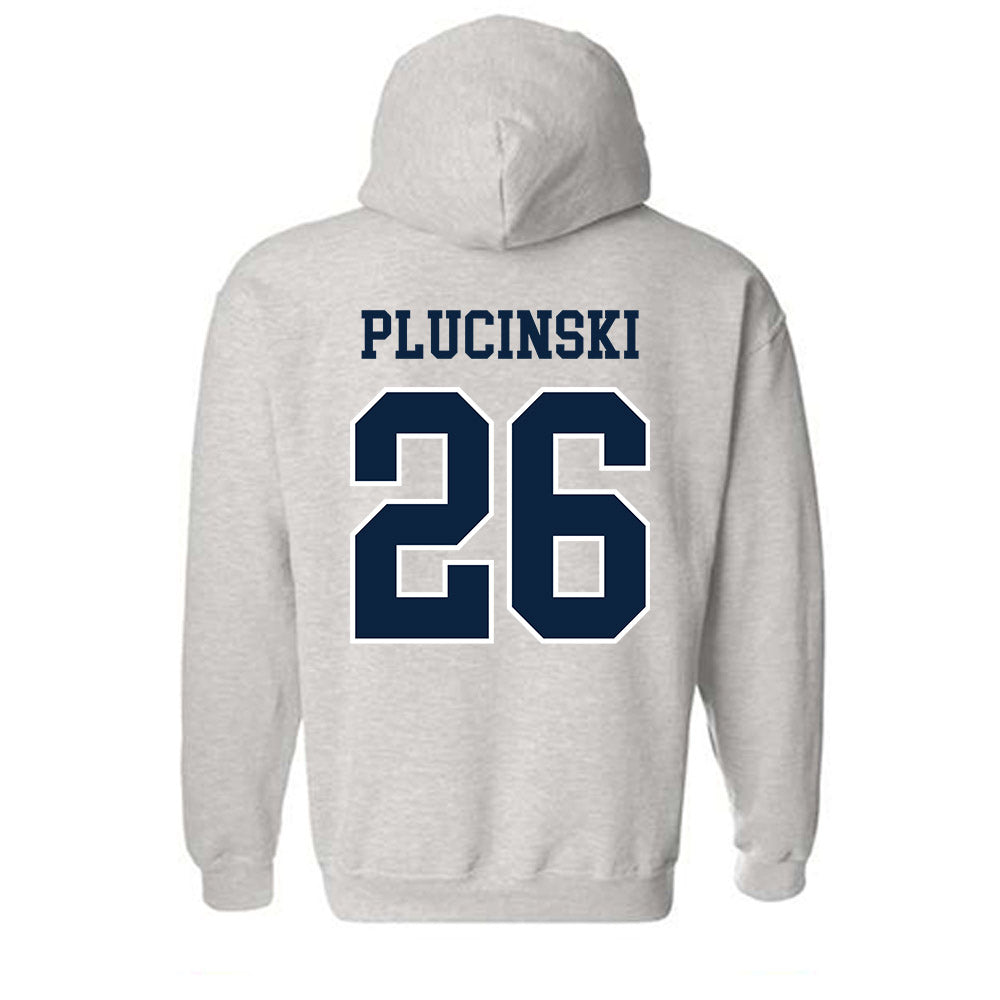 Notre Dame - NCAA Men's Ice Hockey : Zach Plucinski - Classic Shersey Hooded Sweatshirt