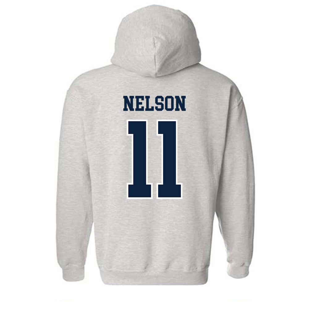 Notre Dame - NCAA Men's Ice Hockey : Danny Nelson - Classic Shersey Hooded Sweatshirt-1