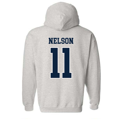 Notre Dame - NCAA Men's Ice Hockey : Danny Nelson - Classic Shersey Hooded Sweatshirt-1