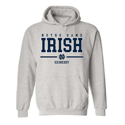 Notre Dame - NCAA Men's Ice Hockey : Justin Janicke - Classic Shersey Hooded Sweatshirt