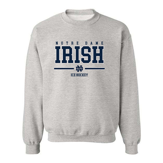 Notre Dame - NCAA Men's Ice Hockey : Zach Plucinski - Classic Shersey Crewneck Sweatshirt