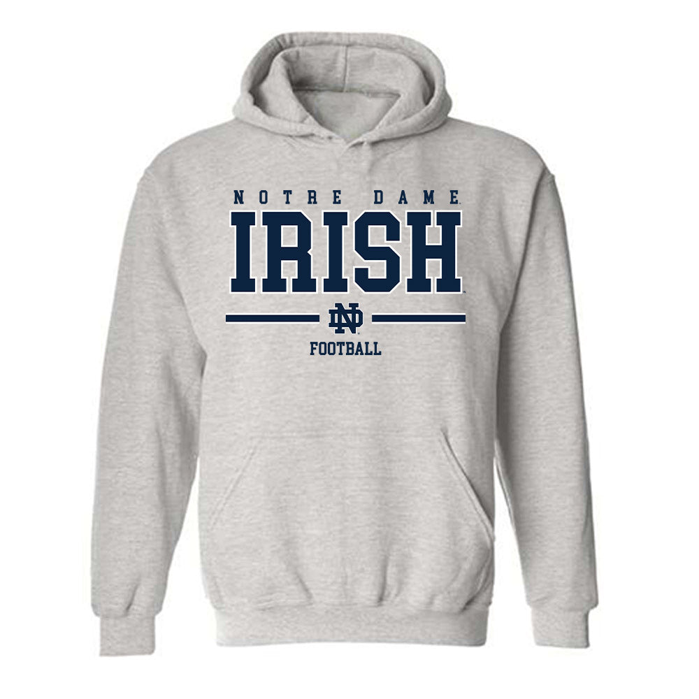 Notre Dame - NCAA Football : Jordan Faison - Classic Shersey Hooded Sweatshirt-0
