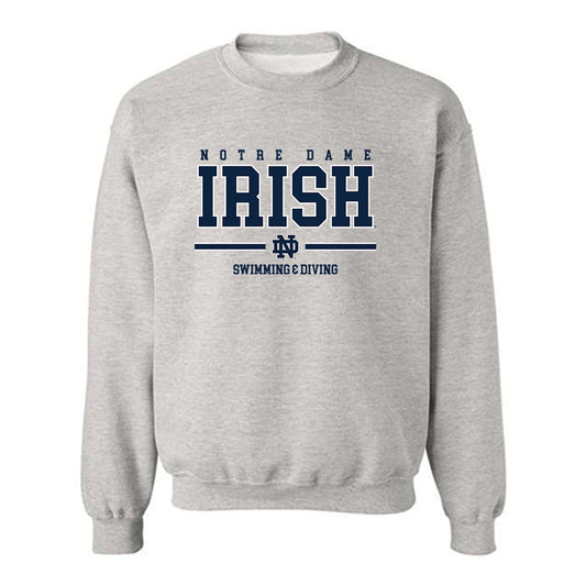 Notre Dame - NCAA Men's Swimming & Diving : Jackson Armour - Classic Shersey Crewneck Sweatshirt-0