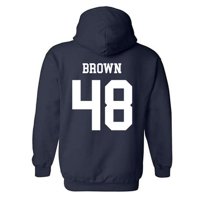 Notre Dame - NCAA Football : Mick Brown - Classic Shersey Hooded Sweatshirt-1