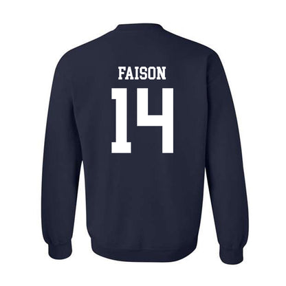Notre Dame - NCAA Men's Lacrosse : Jordan Faison - Classic Shersey Crewneck Sweatshirt-1