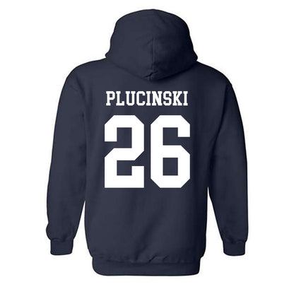 Notre Dame - NCAA Men's Ice Hockey : Zach Plucinski - Classic Shersey Hooded Sweatshirt