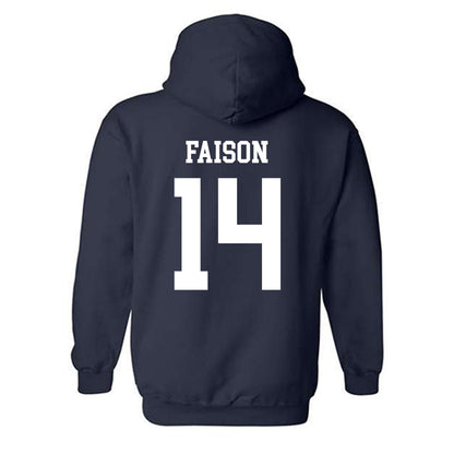 Notre Dame - NCAA Men's Lacrosse : Jordan Faison - Classic Shersey Hooded Sweatshirt-1