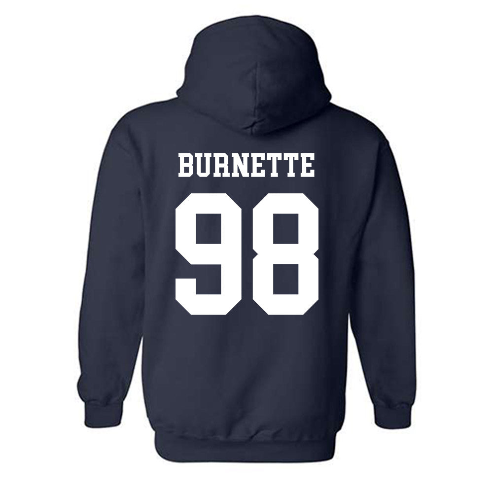 Notre Dame - NCAA Football : Noah Burnette - Classic Shersey Hooded Sweatshirt-1