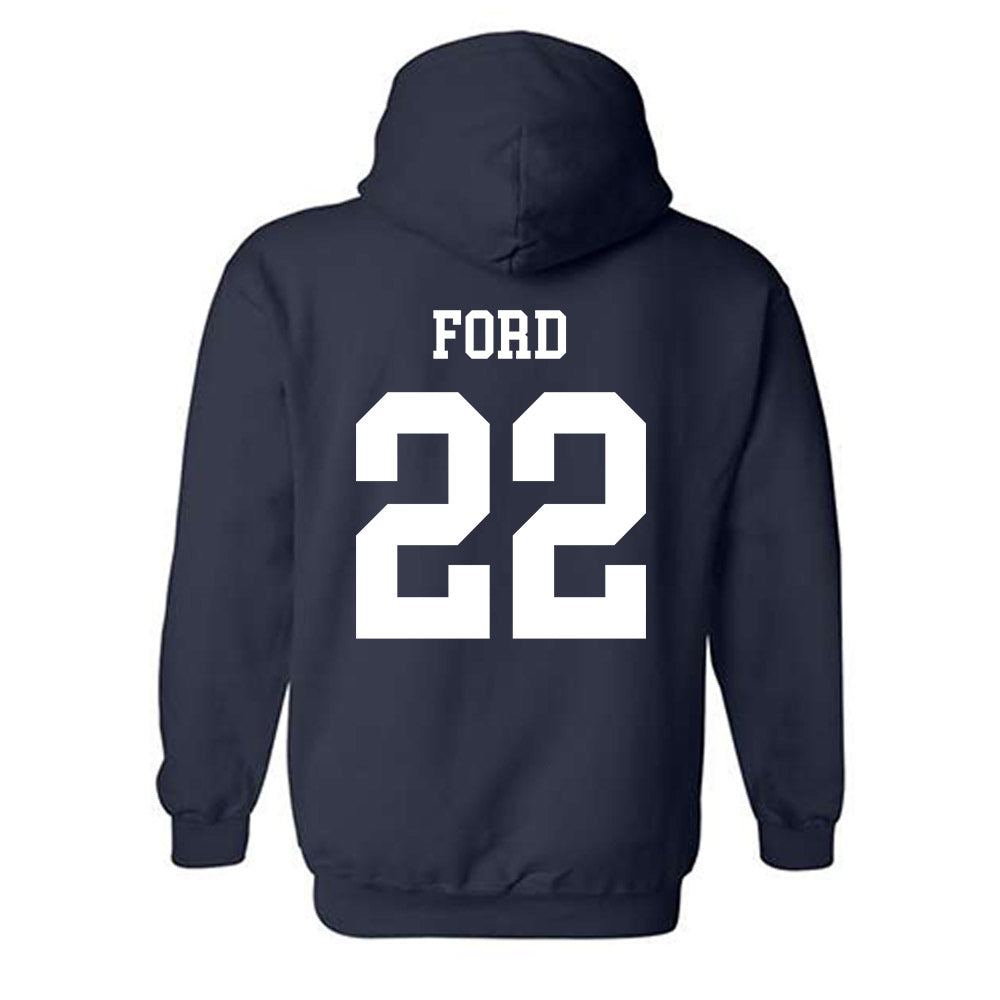 Notre Dame - NCAA Football : Devyn Ford - Classic Shersey Hooded Sweatshirt-1