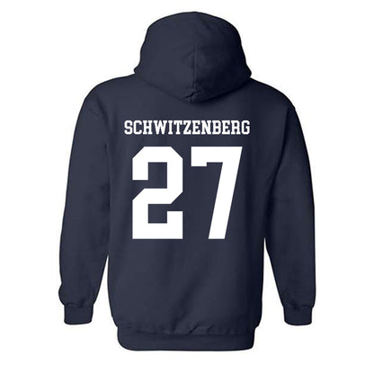 Notre Dame - NCAA Men's Lacrosse : Nate Schwitzenberg - Classic Shersey Hooded Sweatshirt-1