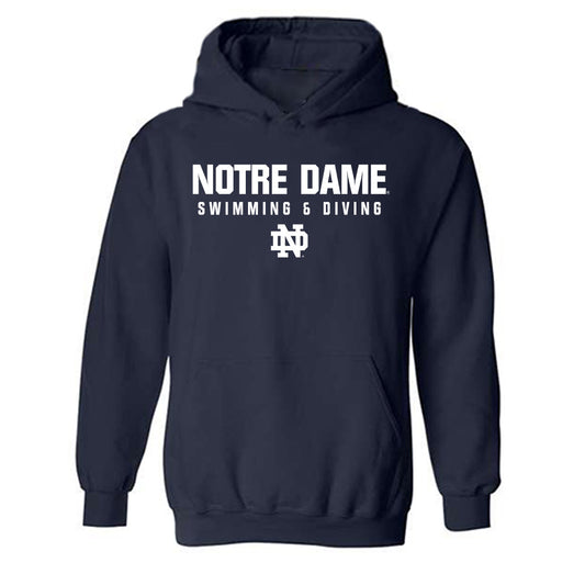 Notre Dame - NCAA Men's Swimming & Diving : Min-Gyo Jang - Classic Shersey Hooded Sweatshirt-0