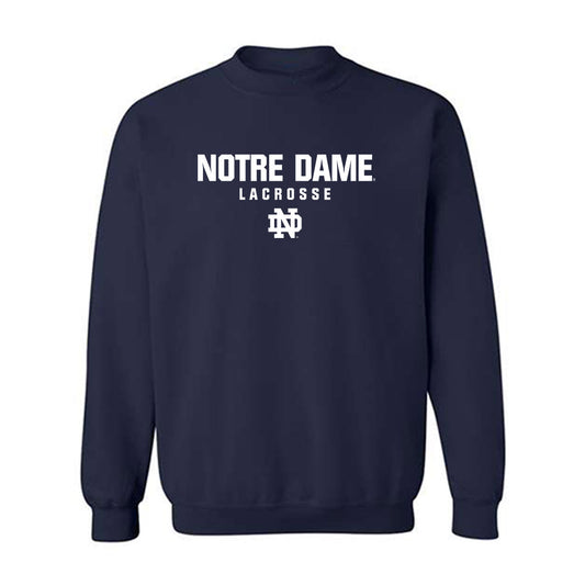 Notre Dame - NCAA Men's Lacrosse : Thomas Porell - Classic Shersey Crewneck Sweatshirt-0
