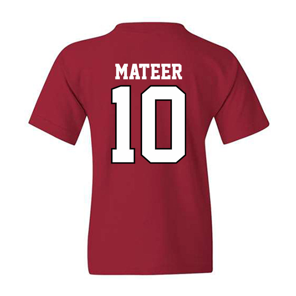 Oklahoma - NCAA Football : John Mateer - Classic Shersey Youth T-Shirt-1