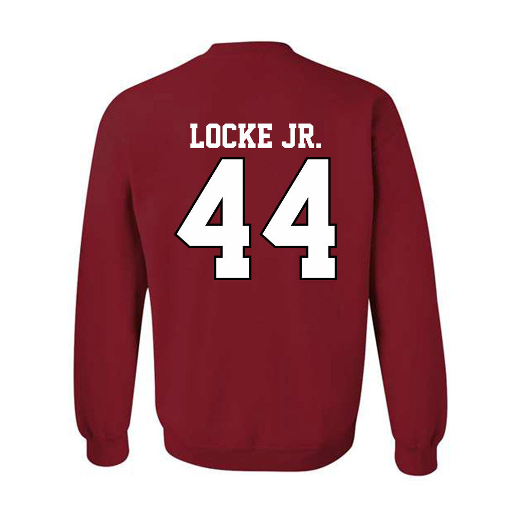 Oklahoma - NCAA Football : John Locke Jr. - Classic Shersey Crewneck Sweatshirt-1