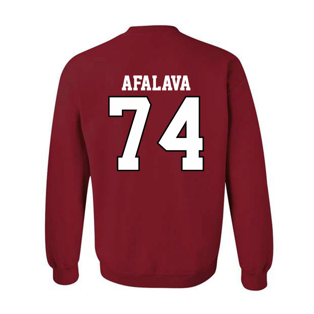 Oklahoma - NCAA Football : Darius Afalava - Classic Shersey Crewneck Sweatshirt-1