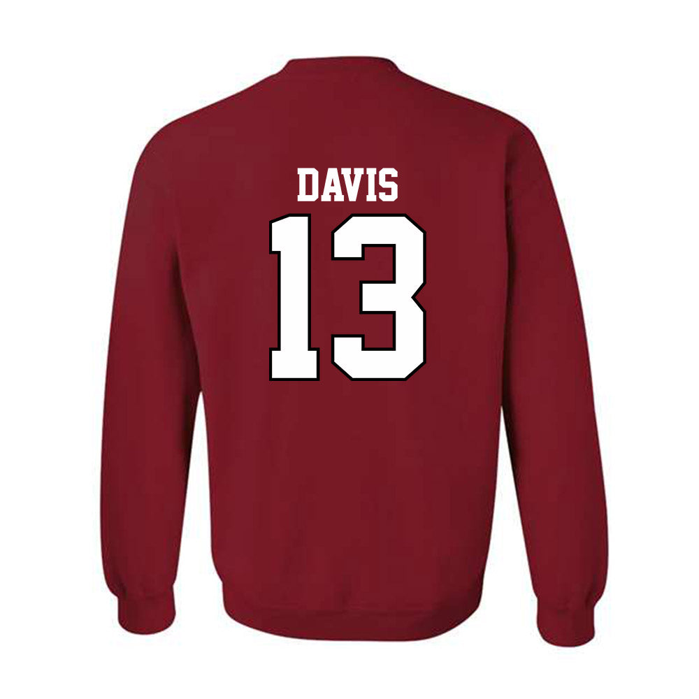 Oklahoma - NCAA Men's Basketball : Tae Davis - Classic Shersey Crewneck Sweatshirt-1