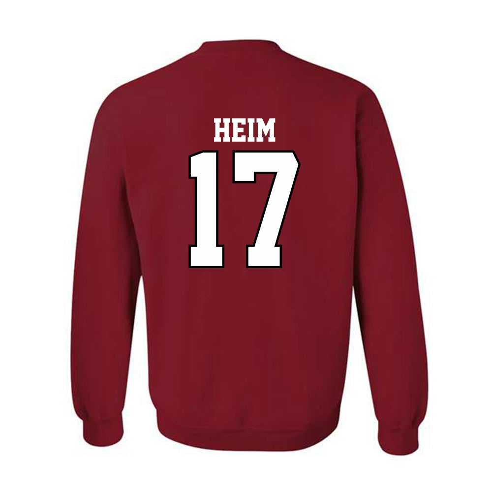 Oklahoma - NCAA Football : Taylor Heim - Classic Shersey Crewneck Sweatshirt-1