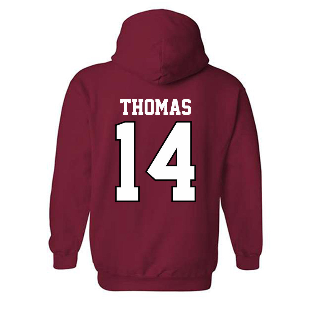 Oklahoma - NCAA Football : Elijah Thomas - Classic Shersey Hooded Sweatshirt-1