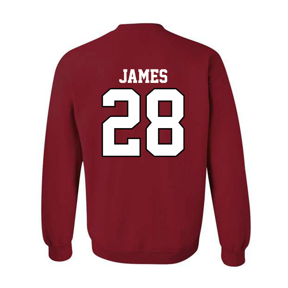 Oklahoma - NCAA Football : Marcus James - Classic Shersey Crewneck Sweatshirt-1