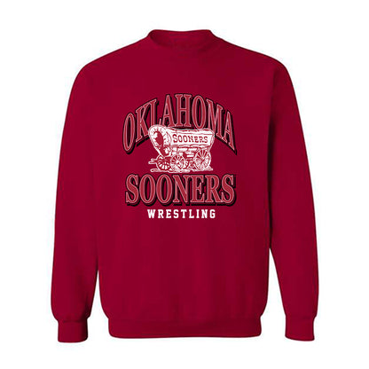 Oklahoma - NCAA Wrestling : Clay Giddens - Classic Shersey Crewneck Sweatshirt-0