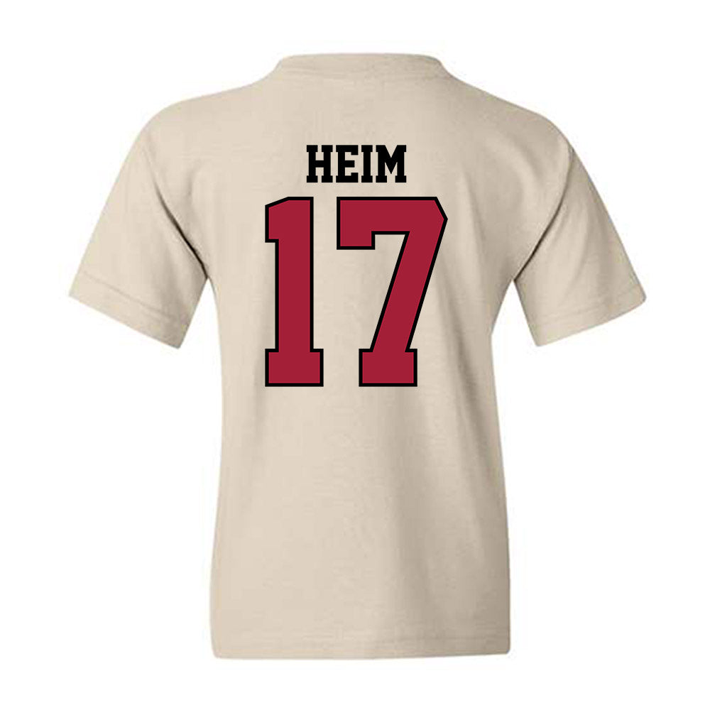 Oklahoma - NCAA Football : Taylor Heim - Classic Shersey Youth T-Shirt-1