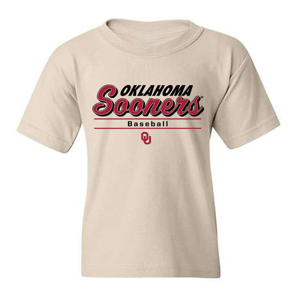 Oklahoma - NCAA Baseball : Connor Larkin - Classic Shersey Youth T-Shirt-0