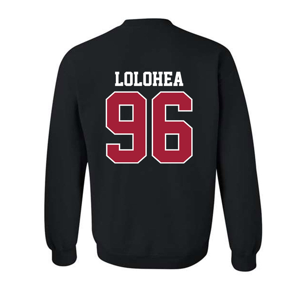 Oklahoma - NCAA Football : Siolaa Lolohea - Classic Shersey Crewneck Sweatshirt-1