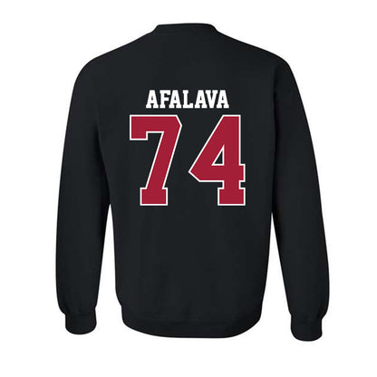 Oklahoma - NCAA Football : Darius Afalava - Classic Shersey Crewneck Sweatshirt-1