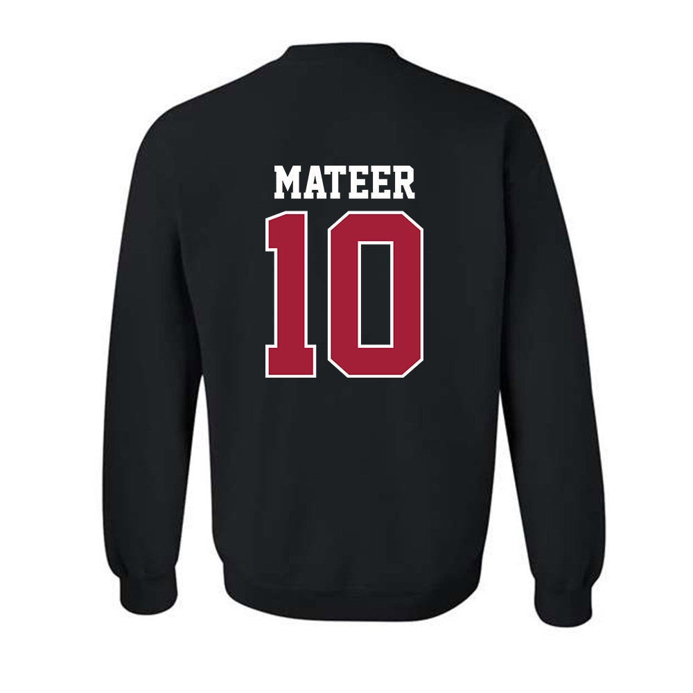 Oklahoma - NCAA Football : John Mateer - Classic Shersey Crewneck Sweatshirt-1