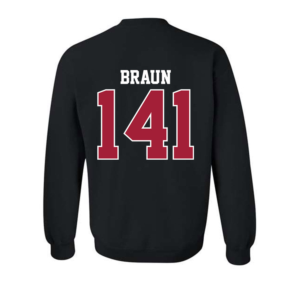 Oklahoma - NCAA Wrestling : Alex Braun - Classic Shersey Crewneck Sweatshirt-1