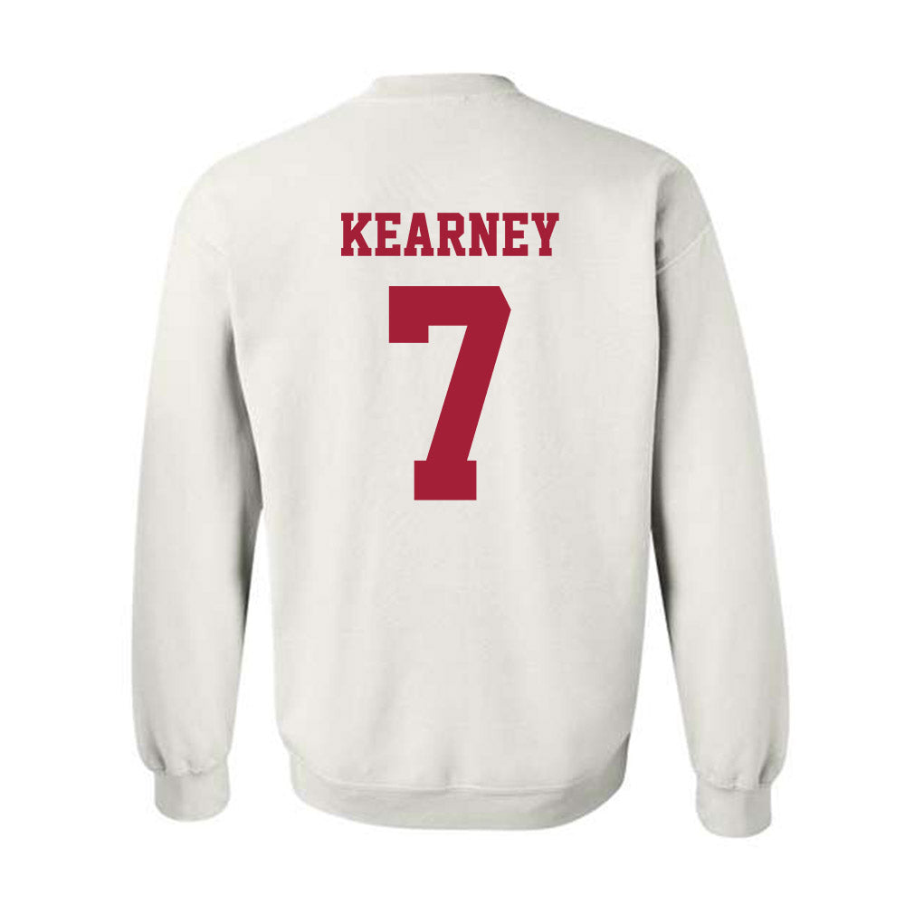 Oklahoma - NCAA Football : Zion Kearney - Classic Shersey Crewneck Sweatshirt-1