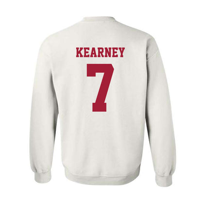 Oklahoma - NCAA Football : Zion Kearney - Classic Shersey Crewneck Sweatshirt-1