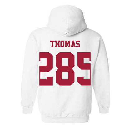 Oklahoma - NCAA Wrestling : Ricky Thomas - Classic Shersey Hooded Sweatshirt-1