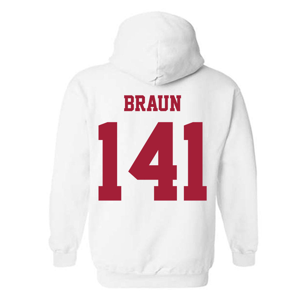 Oklahoma - NCAA Wrestling : Alex Braun - Classic Shersey Hooded Sweatshirt-1