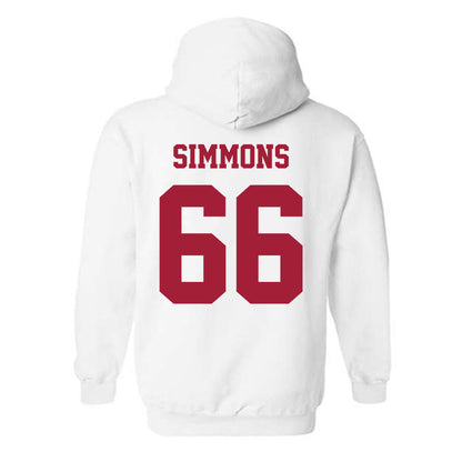 Oklahoma - NCAA Football : Derek Simmons - Classic Shersey Hooded Sweatshirt-1