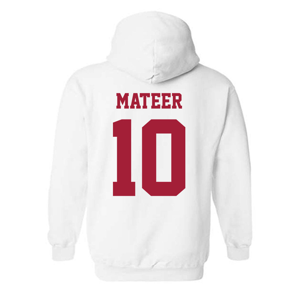 Oklahoma - NCAA Football : John Mateer - Classic Shersey Hooded Sweatshirt-1
