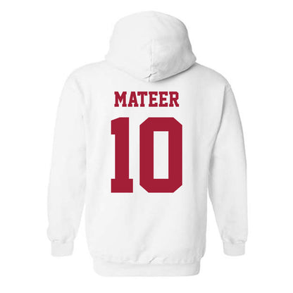 Oklahoma - NCAA Football : John Mateer - Classic Shersey Hooded Sweatshirt-1