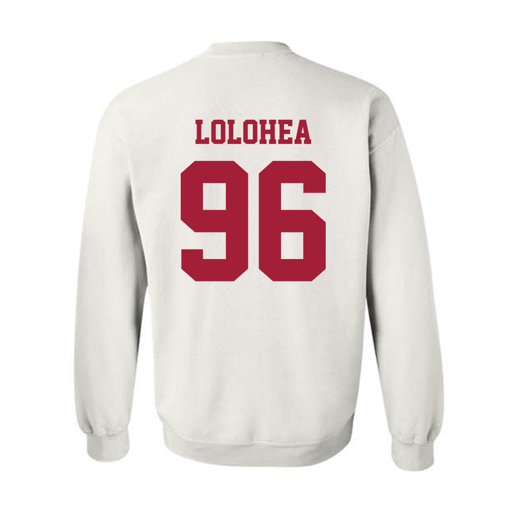 Oklahoma - NCAA Football : Siolaa Lolohea - Classic Shersey Crewneck Sweatshirt-1