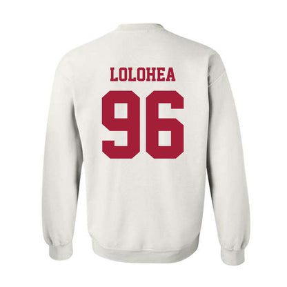 Oklahoma - NCAA Football : Siolaa Lolohea - Classic Shersey Crewneck Sweatshirt-1
