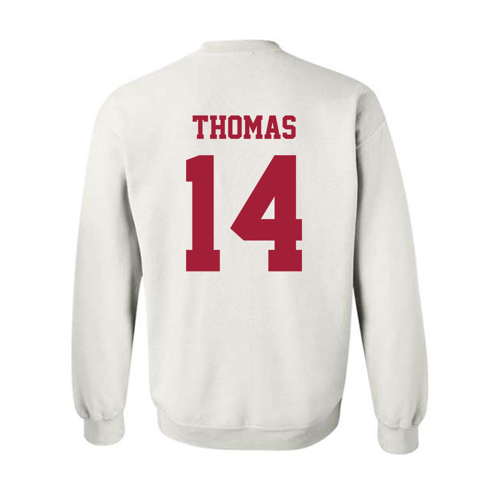 Oklahoma - NCAA Football : Elijah Thomas - Classic Shersey Crewneck Sweatshirt-1