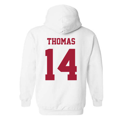 Oklahoma - NCAA Football : Elijah Thomas - Classic Shersey Hooded Sweatshirt-1