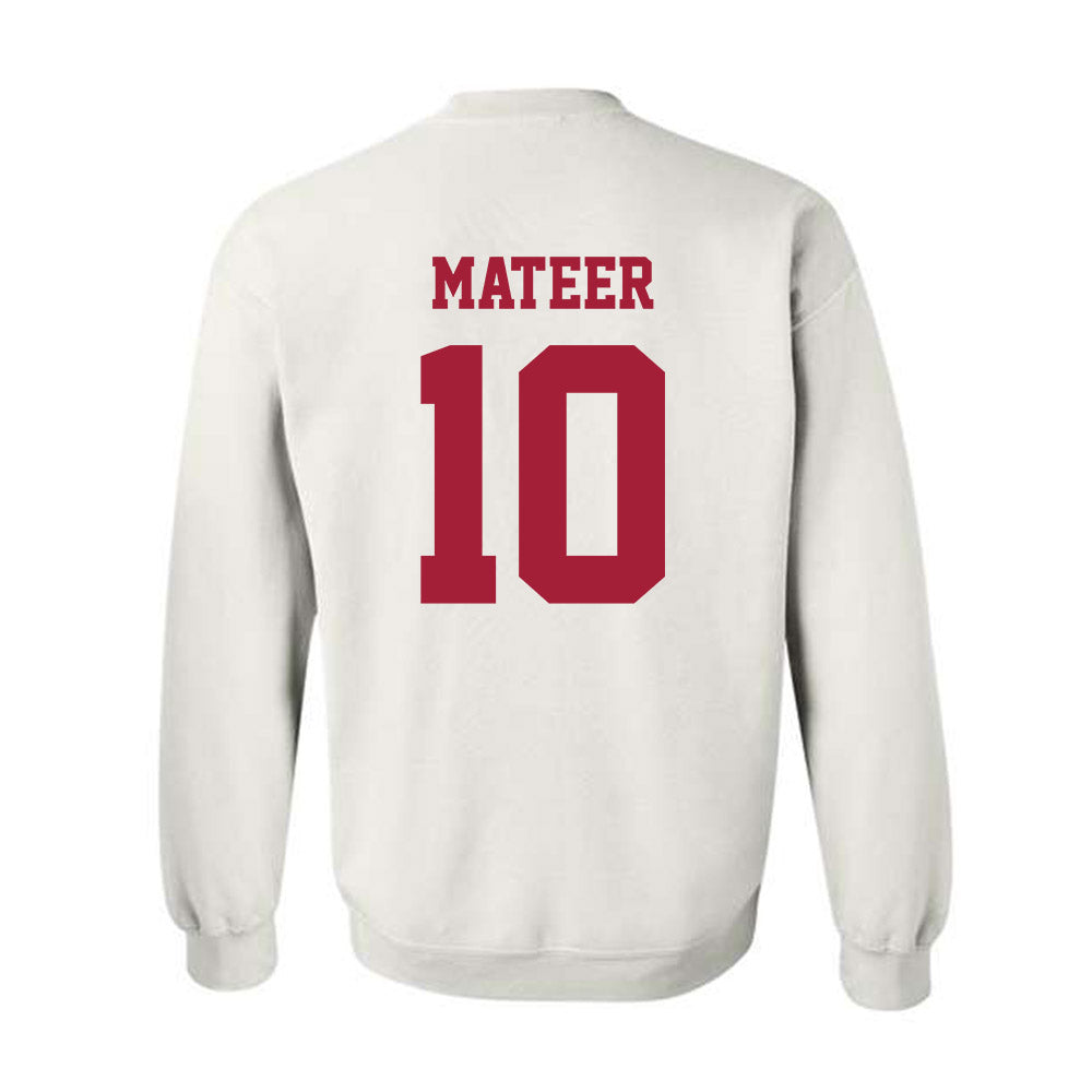 Oklahoma - NCAA Football : John Mateer - Classic Shersey Crewneck Sweatshirt-1