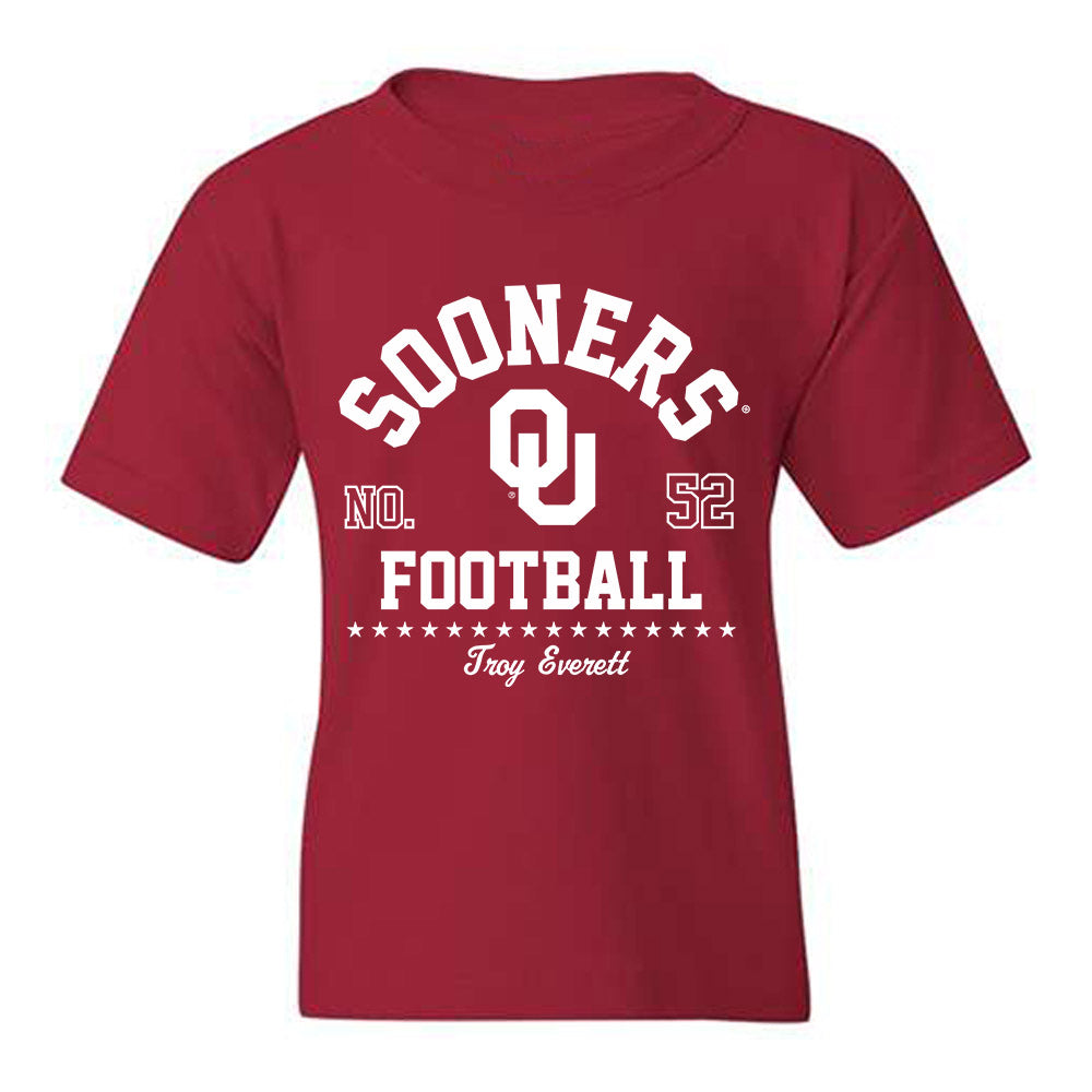 Oklahoma - NCAA Football : Troy Everett - Classic Fashion Shersey Youth T-Shirt-0