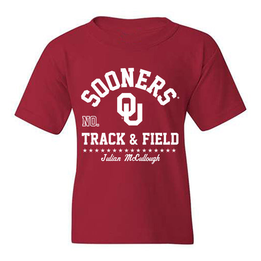 Oklahoma - NCAA Men's Track & Field : Julian McCullough - Classic Fashion Shersey Youth T-Shirt-0