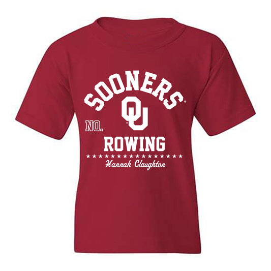 Oklahoma - NCAA Women's Rowing : Hannah Claughton - Classic Fashion Shersey Youth T-Shirt-0