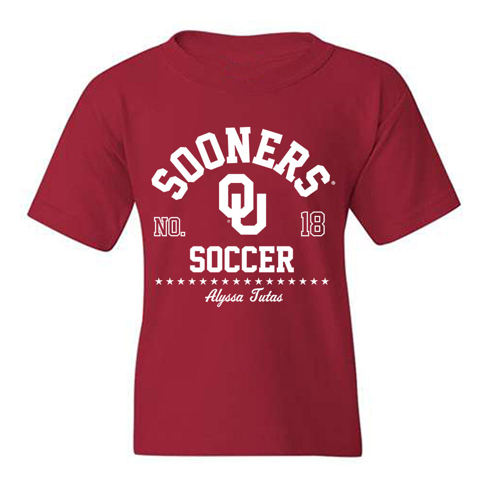 Oklahoma - NCAA Women's Soccer : Alyssa Tutas - Classic Fashion Shersey Youth T-Shirt-0