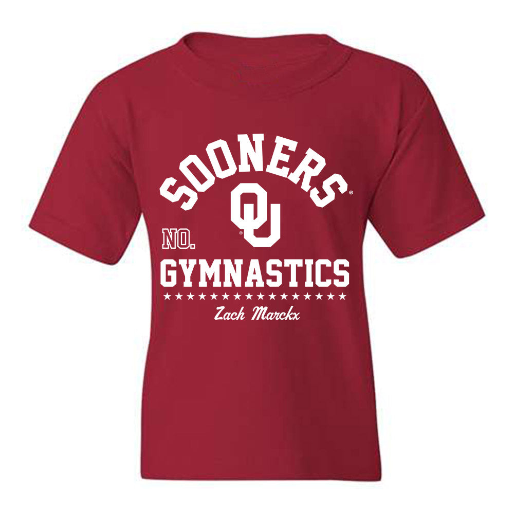 Oklahoma - NCAA Men's Gymnastics : Zach Marckx - Classic Fashion Shersey Youth T-Shirt