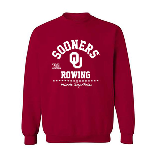 Oklahoma - NCAA Women's Rowing : Priscilla Trejo-Rains - Classic Fashion Shersey Crewneck Sweatshirt-0