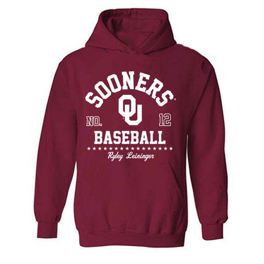 Oklahoma - NCAA Baseball : Ryley Leininger - Classic Fashion Shersey Hooded Sweatshirt-0